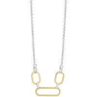 Argento Silver Two Toned Necklace - 40cm - Image 2
