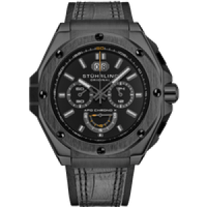 Stührling Mens APO Chrono X 1018 44mm Timepiece – Grey – One Size