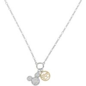 Disney Silver Disney 100 Yr Mickey Pendant Necklace – Silver