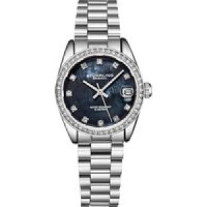 Stührling Womens Lineage 3936 Quartz 31mm Fashion – Silver – One Size
