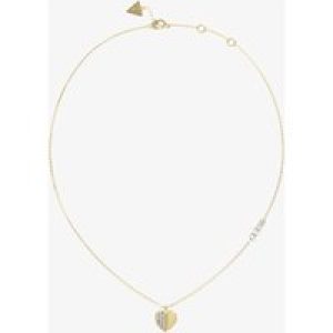 Guess Lovely Gold plated Heart Crystal Necklace UBN03035YG