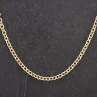Pre-Owned 9ct Yellow Gold 16 Inch Cable Chain 4103059 - Image 2