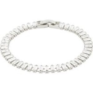 Pilgrim Silver Rue Baguette Crystal Bracelet – Silver