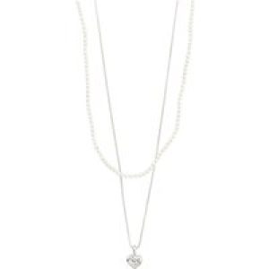 Pilgrim Silver Arlet Pearl and Center 2 in 1 Necklace – Silver