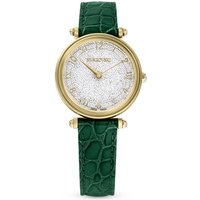 Swarovski Crystalline Marvel Inexperienced Leather-based Gold-Tone Watch - Image 2