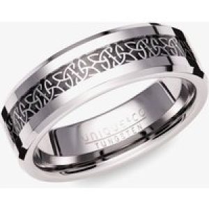 Unique Tungsten Silver Celtic 7mm Band Ring TUR-149-68