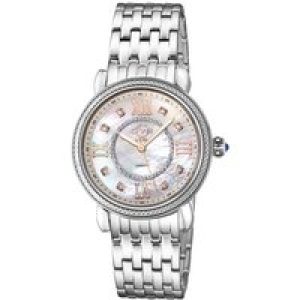 Gv2 Womens Marsala 9860B Swiss Quartz Diamond Stainless Steel Watch – Silver – One Size