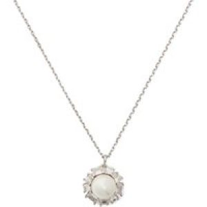 Kate Spade New York Silver Pearl Halo Necklace – 49cm