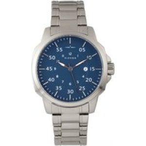 Elevon Mens Hughes Bracelet Watch w/ Date – Blue Stainless Steel – One Size