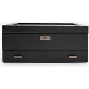 WOLF Axis Powder Coat 10 Piece Watch Box With Drawer 488203