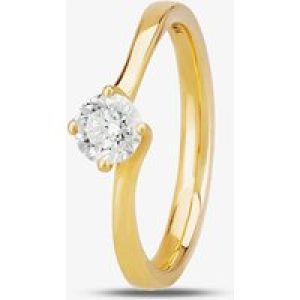 1888 Collection 18ct Gold 0.50ct Diamond Twisted Solitaire Ring RI-137(.50CT PLUS) G/SI2/0.50ct
