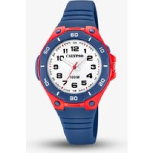 Calypso Junior Unisex Blue & Red Watch K5758/1