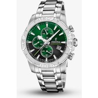 Festina Mens Timeless Chronograph Green Dial Watch F20704/5 - Image 2