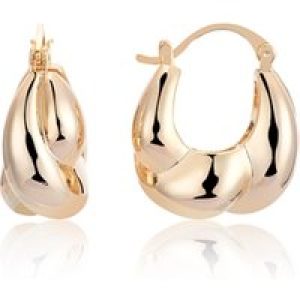 August Woods Gold Chunky Twist Hoop Earrings – Gold