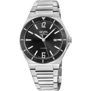 Gevril Mens High Line 48400B Swiss Automatic Sellita SW200 Watch – Silver – One Size
