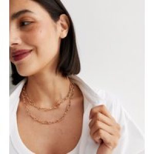 2 Pack Gold Chain Necklaces New Glance