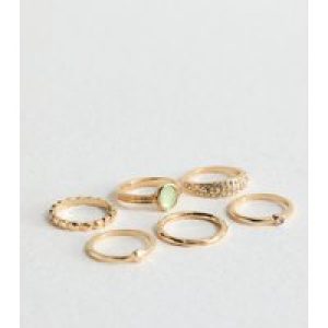 Gold Tone 6 Pack of Stacking Rings New Glance
