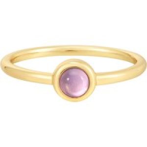 Glanzstücke München Womens Female Sterling Silver Ring – Gold – Size I