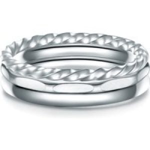 Eastside Womens Female Stainless steel Ring – Silver Stainless Steel (archived) – Size R