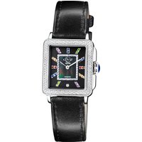 Gv2 Womens Padova Gemstone multi colour metal watch - Black Leather-based - One Measurement - Image 2