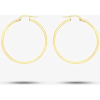 9ct Yellow Gold 30mm Rectangular-Tube Hoop Earrings 1.53.2249 - Image 2