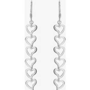 Sterling Silver Open Heart Dropper Earrings 8.54.0939