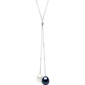 Ateliers Saint Germain Womens Necklace You & Me 2 Real Cultured Freshwater Pearls Pear 9-10 mm – White White Gold – One Size