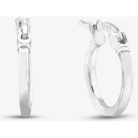 Sterling Silver 10mm Diamond Cut Hoop Earrings 8.51.1649 - Image 2