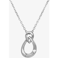 Silver Sparkle Silver Cradled Teardrop Pendant P3175C(T) - Image 2