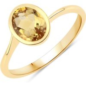 Rafaela Donata Womens Khushi Female Sterling Silver Ring – Gold – Size N