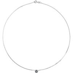 Diadema Womens – Necklace – Black Night – Collection Crystal Pearl Silver Sterling – One Size
