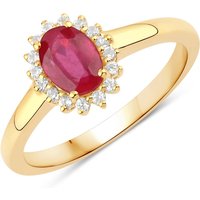 Rafaela Donata Womens Khushi Female Sterling Silver Ring - Gold - Size K - Image 2