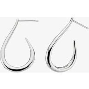 Kit Heath Allure Silver Open Tear Drop Dropper Earrings 60165HP016
