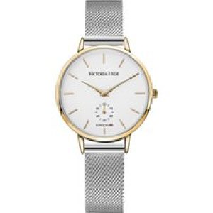 Victoria Hyde London Womens Watch Metropolitan Time Bicolor in Silver Gold Stainless Metal – One Dimension