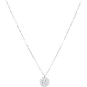 Argento Silver Preliminary Tag Necklace – Letter H