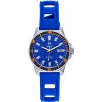 Shield Mens Reef Strap Watch w/Date - Blue Stainless Steel - One Size - Image 2