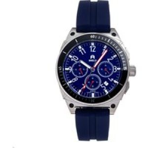Shield Mens Sonar Chronograph Strap Watch w/Date – Navy Stainless Steel – One Size