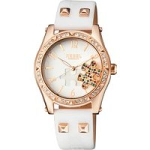 Rebel WoMens Gravesend White Dial Leather Watch – One Size