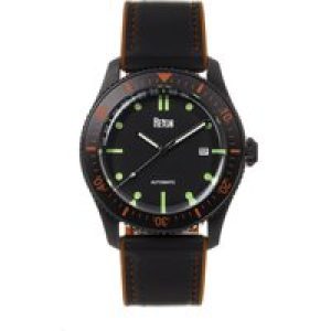 Reign Mens Elijah Automatic Rubber Inlaid Leather-Band Watch W/Date – Multicolour Stainless Steel – One Size