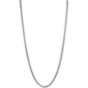 Over & Over Silver Stainless Metal Belcher Chain Necklace – Silver