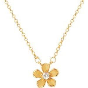 August Woods Gold Yellow Floral Pearl Necklace
