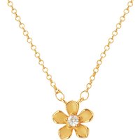 August Woods Gold Yellow Floral Pearl Necklace - Image 2