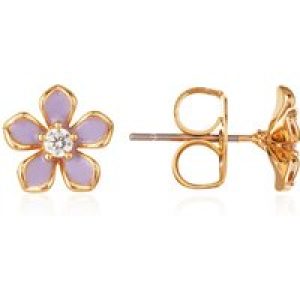 August Woods Gold Lilac Floral Stud Earrings – Gold