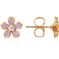 August Woods Gold Lilac Floral Stud Earrings - Gold - Image 2