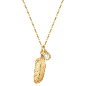 Glanzstücke München Womens Female Sterling Silver Necklace – Gold – One Size