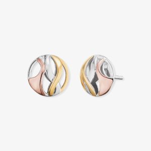 Angel Whisperer Three Colour Paradise Stud Earrings ERE-PARADISE-TRI-ST