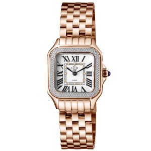 Gv2 Milan WoMens 12111B Swiss Quartz Rose Gold Stainless Metal Diamond Watch – One Measurement