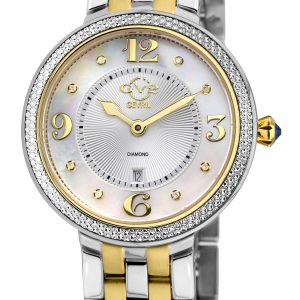 Gv2 Womens Verona Swiss Quartz Diamond Stainless Steel Watch – Silver & Rose Gold – One Size