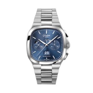 Glashutte 1970s Chronograph Landscape Date Mens Watch 1-37-02-08-02-70