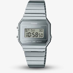 Casio Vintage Silver Digital Display Watch A700WEV-7AEF
